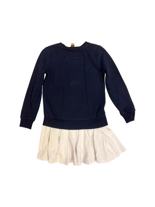 A Navy Long Sleeve Dresses from Polo Ralph Lauren in size 6T for girl. (Back View)