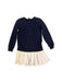 A Navy Long Sleeve Dresses from Polo Ralph Lauren in size 6T for girl. (Back View)