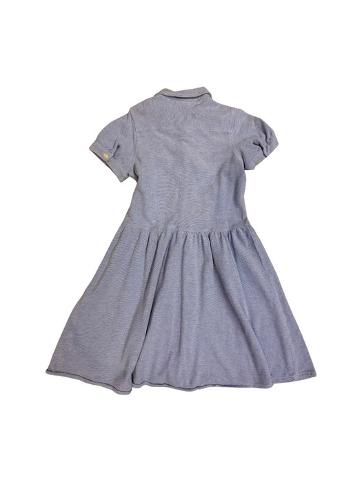 A Blue Short Sleeve Dresses from Polo Ralph Lauren in size 7Y for girl. (Back View)