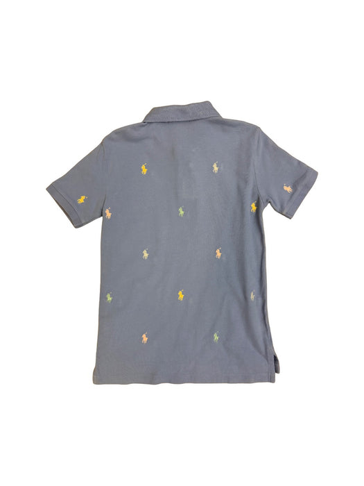 A Blue Short Sleeve Polos from Polo Ralph Lauren in size 8Y for boy. (Back View)
