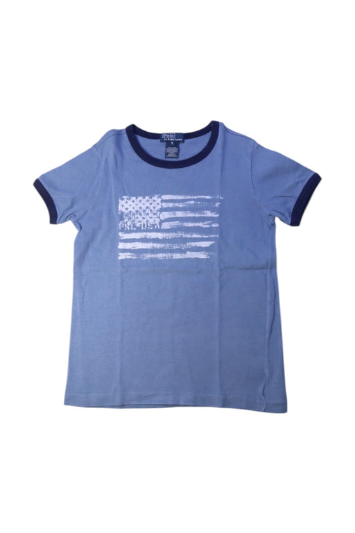 A Blue Short Sleeve T Shirts from Polo Ralph Lauren in size 5T for boy. (Front View)