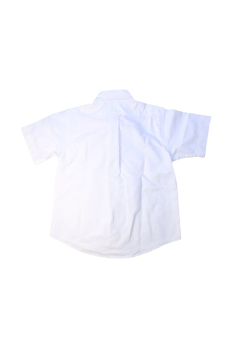 A White Short Sleeve Shirts from Lands' End in size 7Y for boy. (Back View)