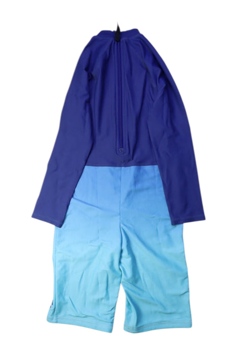 A Blue Rash Guards from Arena in size 7Y for boy. (Back View)