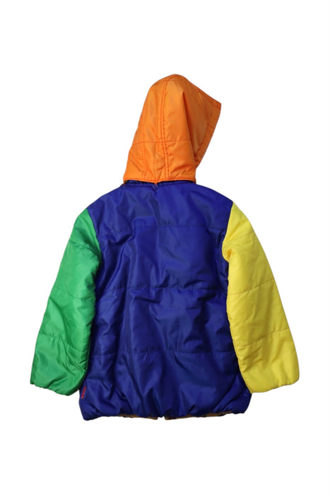 A Multicolour Puffer/Quilted Jackets from Miki House in size 5T for neutral. (Back View)