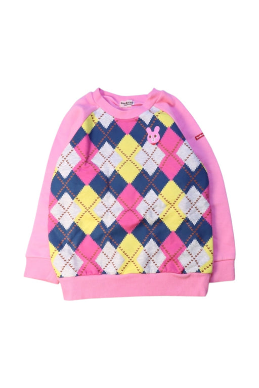 A Multicolour Crewneck Sweatshirts from Miki House in size 4T for girl. (Front View)