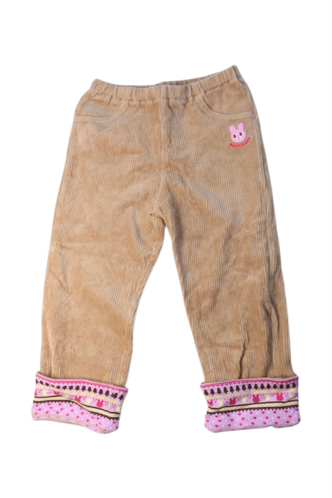 A Beige Casual Pants from Miki House in size 4T for girl. (Front View)