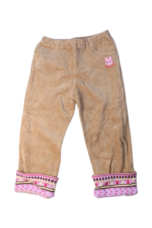 A Beige Casual Pants from Miki House in size 4T for girl. (Front View)