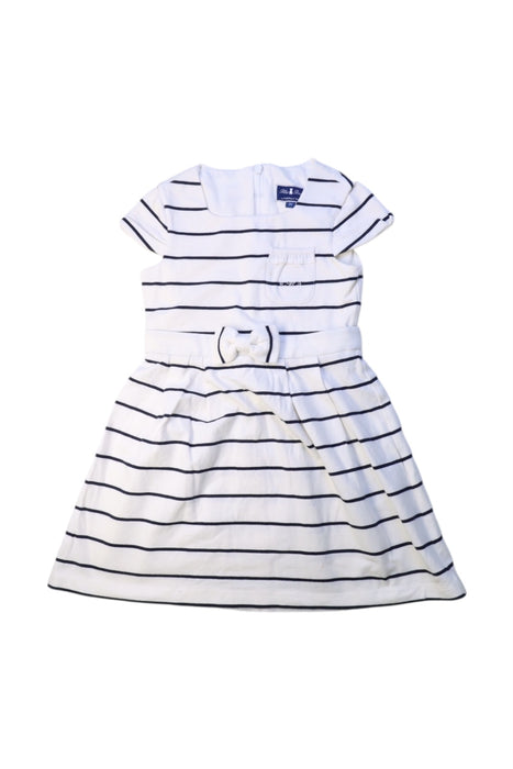 A White Short Sleeve Dresses from Nicholas & Bears in size 3T for girl. (Front View)