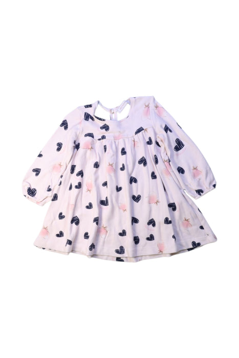 A White Long Sleeve Dresses from Monnalisa in size 12-18M for girl. (Front View)