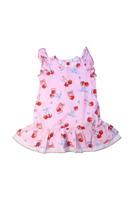 A Pink Sleeveless Dresses from Monnalisa in size 2T for girl. (Front View)