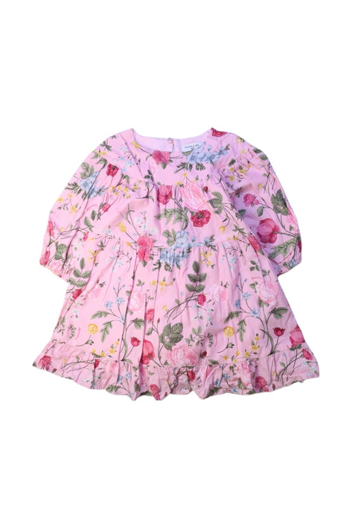 A Pink Long Sleeve Dresses from Monnalisa in size 3T for girl. (Front View)