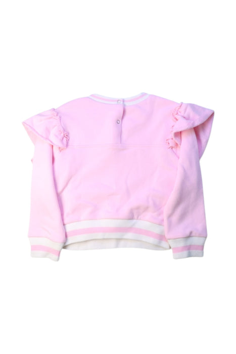 A Pink Crewneck Sweatshirts from Monnalisa in size 2T for girl. (Back View)