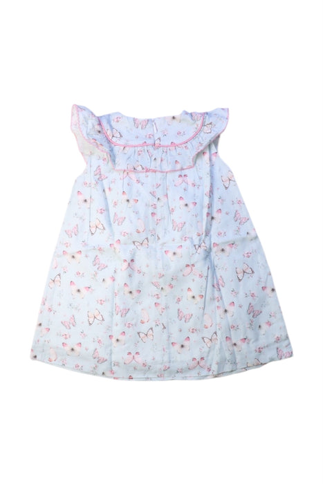 A White Sleeveless Dresses from Paz Rodriguez in size 2T for girl. (Back View)