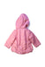 A Pink Puffer/Quilted Coats & Outerwear from Miki House in size 12-18M for girl. (Back View)