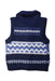 A Navy Sweater Vests from BEAMS in size 2T for boy. (Back View)