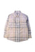 A Beige Long Sleeve Shirts from Burberry in size 4T for boy. (Front View)