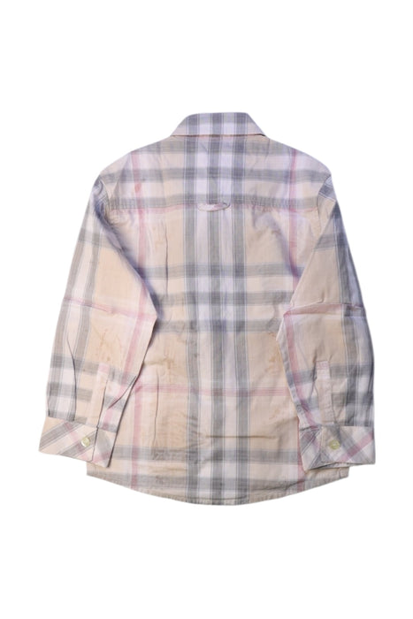 A Beige Long Sleeve Shirts from Burberry in size 4T for boy. (Back View)