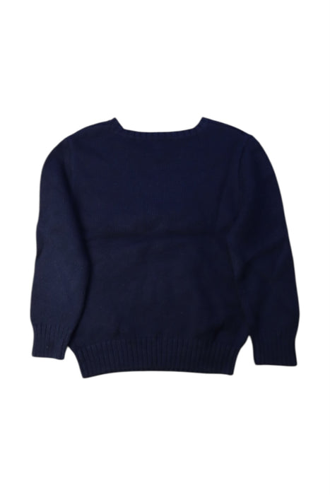 A Navy Knit Sweaters from Polo Ralph Lauren in size 5T for boy. (Back View)