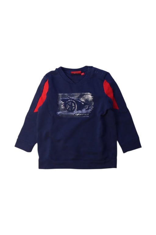 A Navy Crewneck Sweatshirts from Ferrari in size 12-18M for boy. (Front View)