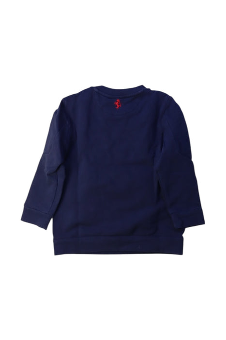A Navy Crewneck Sweatshirts from Ferrari in size 12-18M for boy. (Back View)