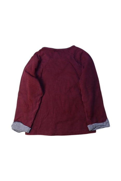 A Burgundy Long Sleeve Tops from Petit Bateau in size 2T for boy. (Back View)