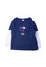 A Navy Long Sleeve T Shirts from Petit Bateau in size 2T for boy. (Front View)
