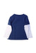 A Navy Long Sleeve T Shirts from Petit Bateau in size 2T for boy. (Back View)