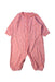 A Pink Onesies from Petit Bateau in size 0-3M for girl. (Front View)