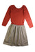 A Red Long Sleeve Dresses from Excuse My French in size 8Y for girl. (Front View)