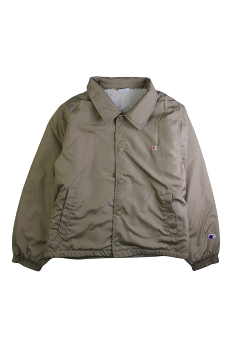 A Brown Lightweight Jackets from Champion in size 10Y for boy. (Front View)