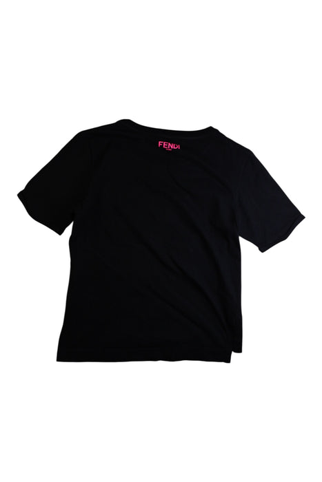 A Black Short Sleeve T Shirts from Fendi in size 14Y for boy. (Back View)