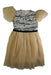 A Gold Short Sleeve Dresses from Eirene in size 9Y for girl. (Front View)