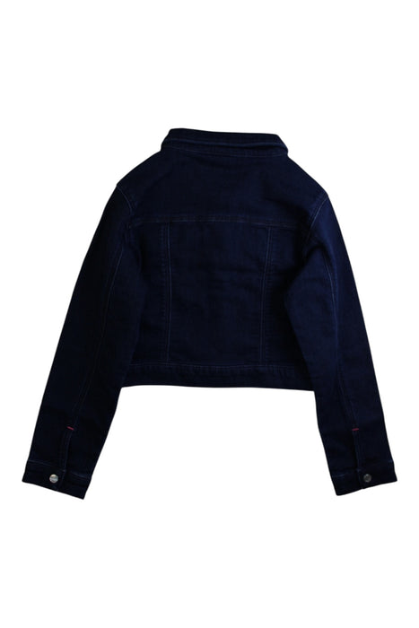 A Navy Lightweight Jackets from Petit Bateau in size 8Y for girl. (Back View)