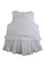 A White Sleeveless Tops from Petit Main in size 4T for girl. (Back View)