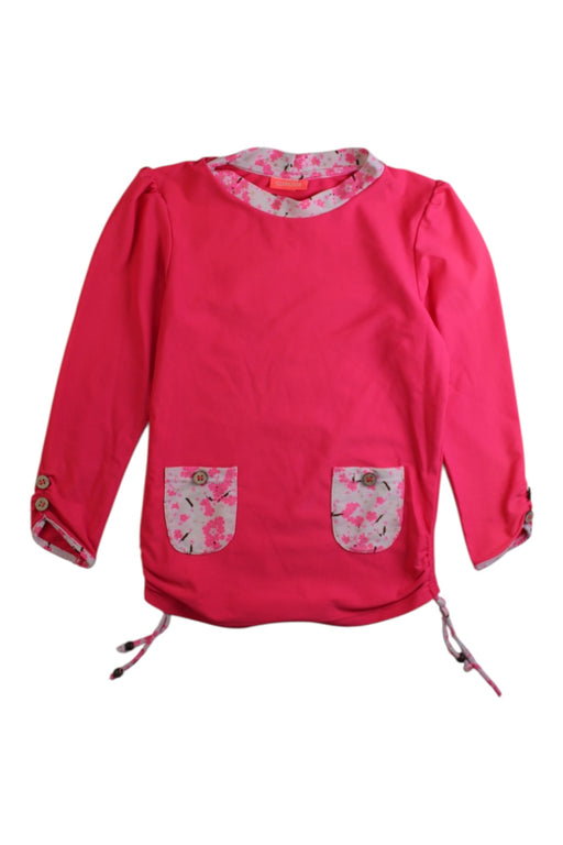 A Pink Rash Guards from Sunuva in size 5T for girl. (Front View)
