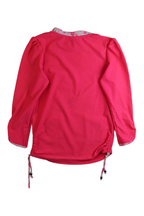 A Pink Rash Guards from Sunuva in size 5T for girl. (Back View)