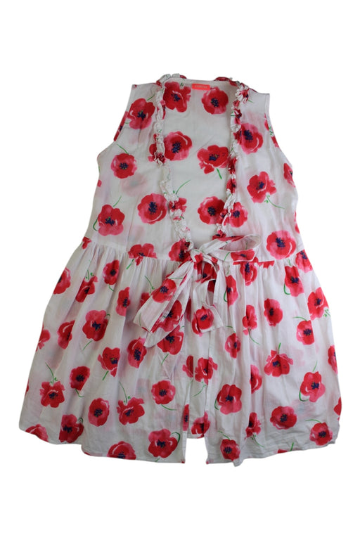 A White Cover Ups from Sunuva in size 7Y for girl. (Front View)