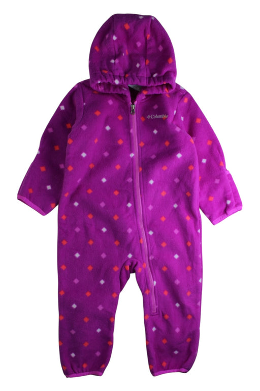 A Purple Snowsuits from Columbia in size 12-18M for girl. (Front View)