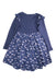 A Navy Long Sleeve Dresses from Milkshake in size 6T for girl. (Back View)