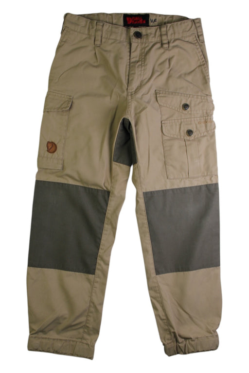 A Beige Casual Pants from Fjällräven in size 7Y for boy. (Front View)