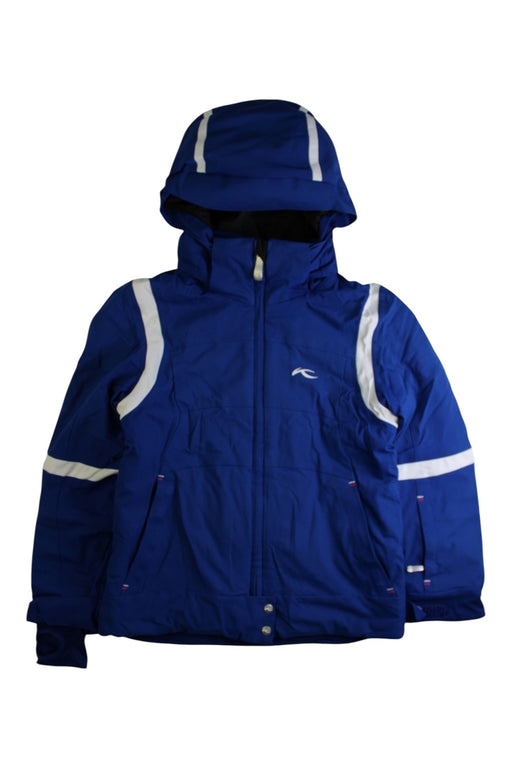 A Blue Ski Jackets from KJUS in size 7Y for neutral. (Front View)