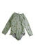 A Green Swimsuits from Rylee + Cru in size 18-24M for girl. (Front View)