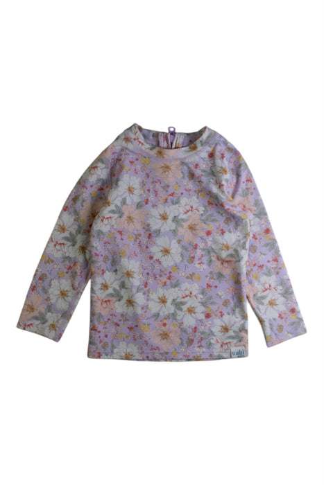 A Multicolour Rash Guards from Toshi in size 12-18M for girl. (Front View)