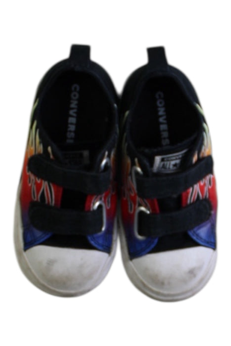 A Black Sneakers from Converse in size 3T for boy. (Back View)