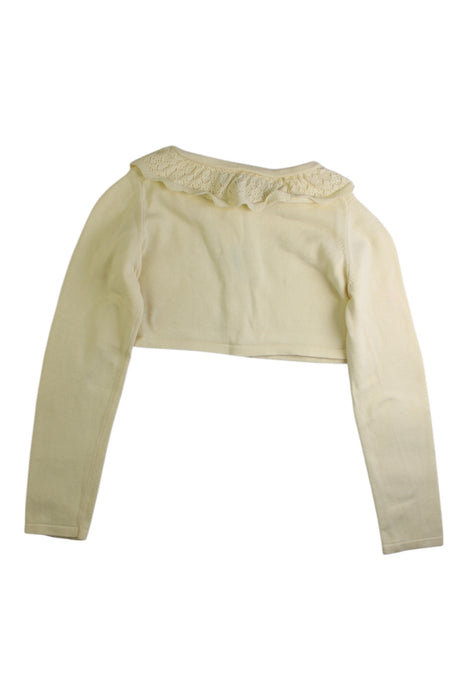 A Yellow Cardigans from Janie & Jack in size 6T for girl. (Back View)