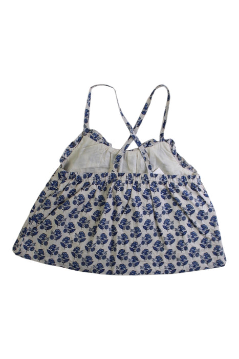 A White Sleeveless Tops from Janie & Jack in size 6T for girl. (Back View)