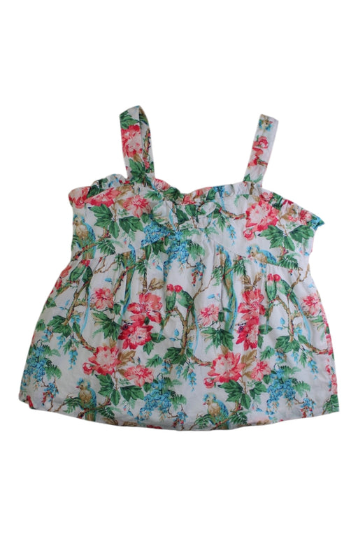 A Multicolour Sleeveless Tops from Janie & Jack in size 6T for girl. (Front View)