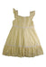 A Yellow Sleeveless Dresses from Janie & Jack in size 6T for girl. (Front View)