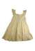 A Yellow Sleeveless Dresses from Janie & Jack in size 6T for girl. (Back View)