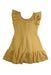 A Yellow Sleeveless Tops from Janie & Jack in size 7Y for girl. (Front View)